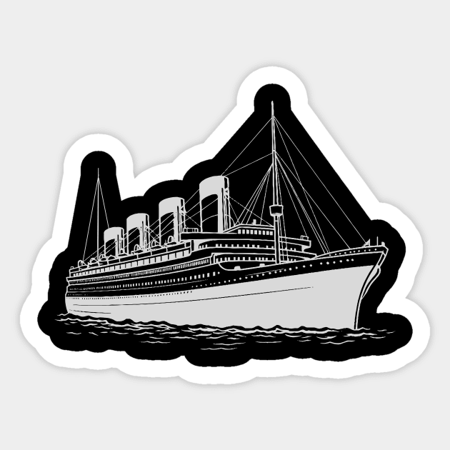 titanic remembrance day Sticker by Vitarisa Tees